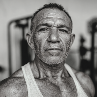 Adultos mayores en yoga